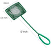 Pawfly 4 Inch Aquarium Net Fine Mesh Small Fish Catch Nets with Plastic Handle - Green - BESTMASCOTA.COM