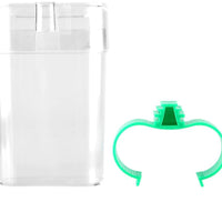 HEEPDD Alimentador de Agua para Pájaros, Recipiente Automático de Bebida de Agua Dispensador de Alimentos Jaula Aves Suministros para Parrot Budgie Cockatiel Conure Lovebirds Finch - BESTMASCOTA.COM