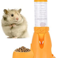 Guardians - Botella de agua para hámster, botella de agua automática para mascotas con contenedor de alimentos, base para choza, para colgar, botellas de alimentación de agua, dispensador automático para animales pequeños - BESTMASCOTA.COM