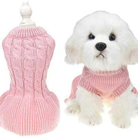 MUYAOPET Pequeño Perro Suéteres Mujer Niña Rojo Invierno Cálido Perro Princesa Vestido Ropa Dachshund Chihuahua Corgi - BESTMASCOTA.COM