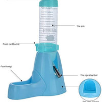 Guardians - Botella de agua para hámster, botella de agua automática para mascotas con contenedor de alimentos, base para choza, para colgar, botellas de alimentación de agua, dispensador automático para animales pequeños - BESTMASCOTA.COM