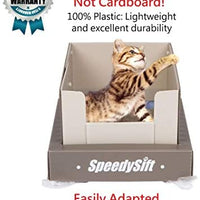 SpeedySift - Caja de arena para gatos con revestimiento de tamizaje desechable, tamaño grande - BESTMASCOTA.COM