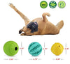 Idepet Pelota de juguete para perro, no tóxica, resistente a mordidas, pelota de juguete para mascotas, perros, cachorros, gatos, alimentador de comida para mascotas, masticar, limpieza de dientes, juego de pelotas de ejercicio, 2 unidades, azul y verde - BESTMASCOTA.COM