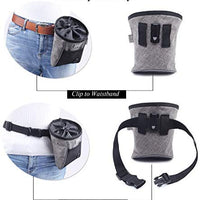 VIVAGLORY - Bolsa de regalo para perros, estilo deportivo y apertura ampliada, bolsa de regalo para perros con cintura ajustable, dispensador de bolsas de caca lo suficientemente grande para llevar golosinas, kibbles, juguetes para mascotas | 2 maneras de - BESTMASCOTA.COM