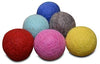 Comfy Pet Supplies - Juego de 6 bolas de fieltro de lana 100% para gatos y gatitos, hechas a mano, coloridas bolas de lana ecológicas para gatos - BESTMASCOTA.COM