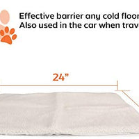 partysaving 2-en-1 Mascota Cama Snooze túnel y alfombrilla para mascotas gatos perros y gatos para viajar o Home, Blanco - BESTMASCOTA.COM