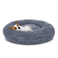 MIXJOY Cama ortopédica para perro, cómoda cama redonda para perro, ultrasuave, lavable, para perro y gato, cojín cama (22.8 in/29.9 in/35.8 in) - BESTMASCOTA.COM