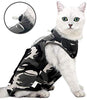 Coppthinktu - Traje de recuperación de gatos para heridas abdominales o enfermedades de la piel, transpirable E-Collar Alternativa para gatos y perros, después de cirugía desgaste anti lamer heridas - BESTMASCOTA.COM