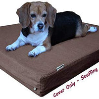 Dogbed4less - Funda exterior para cama de mascotas, color marrón chocolate, para cama de mascotas pequeña, mediana y extragrande - BESTMASCOTA.COM