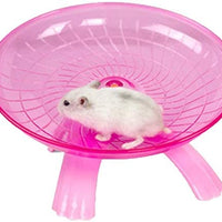 Litewood Hamster Flying Saucer rueda de ejercicio silenciosa jogging Running Spinner juguete para animales pequeños Chinchilla Gerbil rata Guinea Pig ratones ardilla - BESTMASCOTA.COM