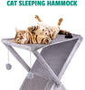Ruff 'n Ruffus Árbol de la Torre del Gato Plegable + Bono de mano Chase Juguete + 6 Juguetes de Gato | Casa Plegable de Felpa con Hamaca | Condominio | Almohadilla de Arañazos | & Pelotas de Jugar | Para Gatitos | Gatos Medianos y Grandes - BESTMASCOTA.COM