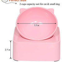 Upsky - Bol elevador de agua para gatos y perros, con soporte elevado, desmontable, sin derrames, ajustable de 0 a 30 grados, sin estrés, para gato o perro (blanco) - BESTMASCOTA.COM