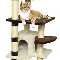 Cat Tree Condo Tower Post for Indoor Cats - Kitty House Furniture Trees and Towers for Climbing and Scratching - BESTMASCOTA.COM
