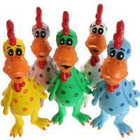 Multipet - Peluche de gallina de látex, varios colores - BESTMASCOTA.COM