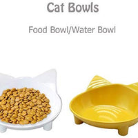 Lorde - Cuencos para gatos, cuencos de comida para gatos poco profundos, platos anchos para gatos, cuencos antideslizantes, cuencos de comida para gatos para aliviar la fatiga del bigote y los cuencos de agua, juego de 2 - BESTMASCOTA.COM