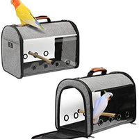 X-ZONE - Bolsa de viaje para pájaros, portátil para mascotas, para loros y loros, transparente, transpirable, portavelas ligero, jaula de viaje para pájaros, jaula de viaje para pájaros, etc. - BESTMASCOTA.COM