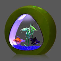 Tangkula - Tanque de pescado de 1 galón para acuario Betta, acuario de peces con luz LED y filtro de potencia, pecera viene con plantas acuáticas artificiales y grava azul Jean acuario - BESTMASCOTA.COM