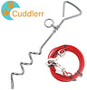 Petey's Pet Products - Cable de amarre para perros, 16 pulgadas, chapado en cromo, antióxido, ideal para acampar o el jardín, apto para arnés, correa y accesorios de cadena - BESTMASCOTA.COM