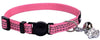 Collar de seguridad de nailon reflectante para gato, collar ajustable, con campanilla y y adorno de huella de la marca Bingpet - BESTMASCOTA.COM