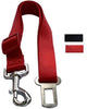 Lanyarco Safety Seat Belt Vehicle Seatbelts Harness Leash for Dogs,Cats Black Red - BESTMASCOTA.COM