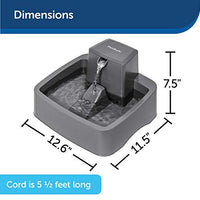PetSafe Drinkwell Fuente de agua para gatos y perros – Platino, 1/2 o 1 galón para mascotas – 64 oz, 128 oz o 168 oz - BESTMASCOTA.COM