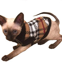 Suéter de punto para cachorro, perro, gato, vintage, a cuadros, color rosa, con corazón, transpirable, para mascotas pequeñas, cachorros, conejos, invierno - BESTMASCOTA.COM