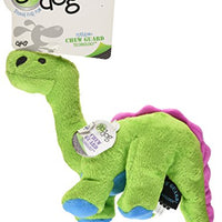 Juguete para perro de felpa, goDog, dinosaurios con tecnología Chew Guard - BESTMASCOTA.COM