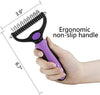 Bencmate Herramienta de peine desengrasante para perros, gatos, mascotas, rastrillo con doble cara, elimina suavemente los nudos de la capa inferior - BESTMASCOTA.COM