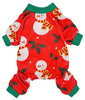Fitwarm - Pijama de Navidad, diseño de muñeco de nieve, color rojo - BESTMASCOTA.COM