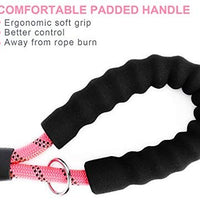 Toozey - Correa para perro de 4.9 ft, correa de cuerda con cómodo mango acolchado e hilos reflectantes, resistente correa trenzada para perros medianos y grandes - BESTMASCOTA.COM