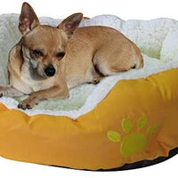 Evelots suave mascota cama, Cats & Dogs, 17" D x 5" H, varios colores - BESTMASCOTA.COM