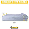 KOPEKS - Orthopedic Memory Foam Dog Bed With Pillow and Waterproof Liner & Anti-Slip Bottom - BESTMASCOTA.COM