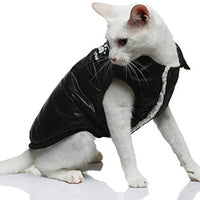 PAWCHIE - Chaqueta de invierno para perros y gatos pequeños, chaquetas de plumón suave, resistente al viento, abrigo cálido para gatos, cachorros en días fríos - BESTMASCOTA.COM