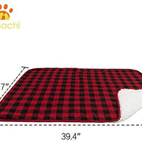 Mihachi - Manta de forro polar suave y cálida de doble cara, suave y agradable al tacto, para perros, gatos y mascotas, con patrón de cuadros rojos y negros - BESTMASCOTA.COM