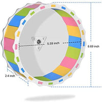 Rueda de hámster de juguete silencioso para ejercicio, diámetro de jaula, accesorio para hámster, entretenimiento, mantenerse saludable - BESTMASCOTA.COM