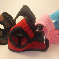 Arnés para perros de malla suave, cómodo para razas pequeñas, cachorros, juguetes, de 2 a 16 lb, en color rosa bebé, azul, negro, rojo, camuflado en tamaño pequeño, mediano, grande y extra grande - BESTMASCOTA.COM