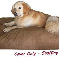 Dogbed4less - Funda de edredón para cama de mascotas, de microfibra, duradera, color marrón, con funda interior impermeable para perros pequeños, medianos y extra grandes - BESTMASCOTA.COM