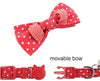 CHUKCHI Cat Collar Breakaway with Cute Bow Tie and Bell for Kitty and Some Puppies (red+Black) (red+Black) - BESTMASCOTA.COM