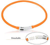 Collar LED para perro, recargable por USB, collar brillante para perro, cuello iluminado, mejora la seguridad y visibilidad de la mascota en la noche, 3 modos intermitentes, resistente al agua, collar iluminado para perros pequeños y medianos grandes - BESTMASCOTA.COM