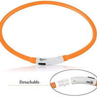 Collar LED para perro, recargable por USB, collar brillante para perro, cuello iluminado, mejora la seguridad y visibilidad de la mascota en la noche, 3 modos intermitentes, resistente al agua, collar iluminado para perros pequeños y medianos grandes - BESTMASCOTA.COM