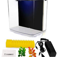 Freesea tanque de peces Betta de 1,4 galones con luz LED y bomba de filtro - BESTMASCOTA.COM