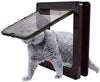 Uheng - Tapa magnética grande para puerta de gato con 4 cierres para gatitos y perros pequeños, ventanilla interior de pared, impermeable, tamaño de solapa de 6.5 x 6.5 in, color blanco - BESTMASCOTA.COM