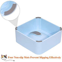 Upsky - Bol elevador de agua para gatos y perros, con soporte elevado, desmontable, sin derrames, ajustable de 0 a 30 grados, sin estrés, para gato o perro (blanco) - BESTMASCOTA.COM