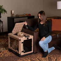 Pet Gear “The Other Door” 4 Door Steel Crate with Plush Bed + Travel Bag for Cats/Dogs - BESTMASCOTA.COM