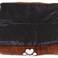 Long Rich Reversible Rectangle Pet Bed Dog Bed with Dog Paw Embroidery,Medium size, by Happycare Textiles - BESTMASCOTA.COM