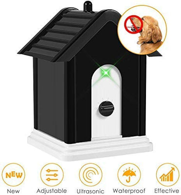 ELenest dispositivo antiladrido, 2019 nuevo dispositivo repelente de ladridos para perros al aire libre con control de nivel ultrasónico ajustable seguro para perros pequeños, medianos y grandes, disuasorio de corteza sónica, control de corteza - BESTMASCOTA.COM