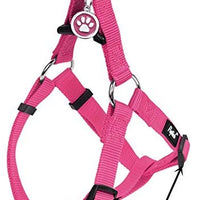 Arnés ajustable Pupteck para perro, medida básica de cachorro, de nailon, chaleco para pasear en exteriores con etiqueta de identificación - BESTMASCOTA.COM