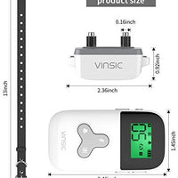 VINSIC - Collar de choque para perro con mando a distancia para 2 perros, collar de entrenamiento para perros a prueba de lluvia con control remoto de alcance de 300 yardas, para collar de corteza de perro pequeño y grande con pantalla LCD - BESTMASCOTA.COM