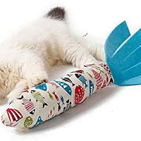 Vaburs Juguete para gatos, juguete para masticar gatos, forma de pez, muñeca, gato, morder, dientes de gato, molienda, juguetes para mascotas, almohada para gatos, suministros para mascotas - BESTMASCOTA.COM