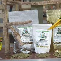 TOP's Parrot Food Pellets Hookbills, Loro pequeño, mediano y grande – Sin OGM, sin soja de maní y maíz, certificado orgánico USDA - BESTMASCOTA.COM